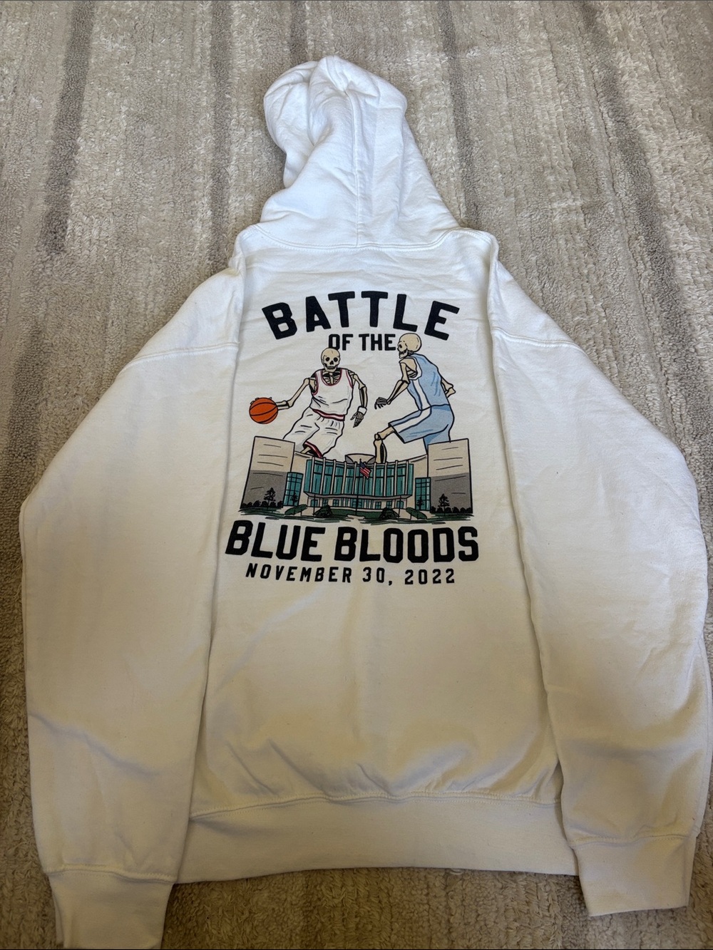 Battle of the Blue Bloods Event Hoodie - White